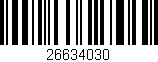 Código de barras (EAN, GTIN, SKU, ISBN): '26634030'