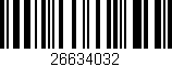 Código de barras (EAN, GTIN, SKU, ISBN): '26634032'