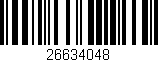 Código de barras (EAN, GTIN, SKU, ISBN): '26634048'