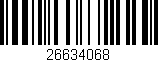 Código de barras (EAN, GTIN, SKU, ISBN): '26634068'