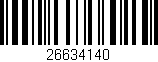 Código de barras (EAN, GTIN, SKU, ISBN): '26634140'