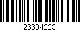 Código de barras (EAN, GTIN, SKU, ISBN): '26634223'