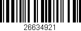 Código de barras (EAN, GTIN, SKU, ISBN): '26634921'