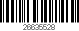 Código de barras (EAN, GTIN, SKU, ISBN): '26635528'