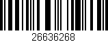 Código de barras (EAN, GTIN, SKU, ISBN): '26636268'