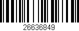 Código de barras (EAN, GTIN, SKU, ISBN): '26636849'