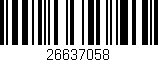 Código de barras (EAN, GTIN, SKU, ISBN): '26637058'