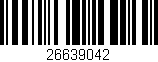 Código de barras (EAN, GTIN, SKU, ISBN): '26639042'