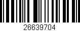 Código de barras (EAN, GTIN, SKU, ISBN): '26639704'
