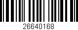 Código de barras (EAN, GTIN, SKU, ISBN): '26640168'