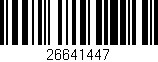 Código de barras (EAN, GTIN, SKU, ISBN): '26641447'