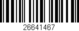 Código de barras (EAN, GTIN, SKU, ISBN): '26641467'