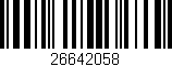 Código de barras (EAN, GTIN, SKU, ISBN): '26642058'