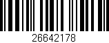 Código de barras (EAN, GTIN, SKU, ISBN): '26642178'