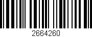 Código de barras (EAN, GTIN, SKU, ISBN): '2664260'