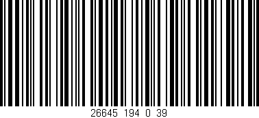 Código de barras (EAN, GTIN, SKU, ISBN): '26645_194_0_39'
