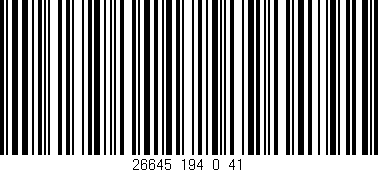 Código de barras (EAN, GTIN, SKU, ISBN): '26645_194_0_41'