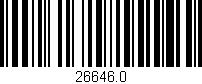 Código de barras (EAN, GTIN, SKU, ISBN): '26646.0'