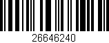 Código de barras (EAN, GTIN, SKU, ISBN): '26646240'