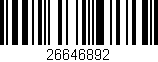 Código de barras (EAN, GTIN, SKU, ISBN): '26646892'