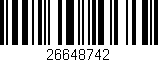 Código de barras (EAN, GTIN, SKU, ISBN): '26648742'