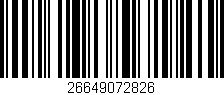 Código de barras (EAN, GTIN, SKU, ISBN): '26649072826'