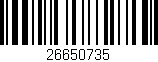 Código de barras (EAN, GTIN, SKU, ISBN): '26650735'