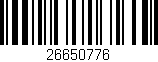 Código de barras (EAN, GTIN, SKU, ISBN): '26650776'