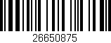 Código de barras (EAN, GTIN, SKU, ISBN): '26650875'
