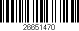 Código de barras (EAN, GTIN, SKU, ISBN): '26651470'