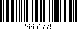 Código de barras (EAN, GTIN, SKU, ISBN): '26651775'