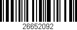 Código de barras (EAN, GTIN, SKU, ISBN): '26652092'