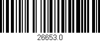 Código de barras (EAN, GTIN, SKU, ISBN): '26653.0'