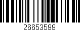 Código de barras (EAN, GTIN, SKU, ISBN): '26653599'