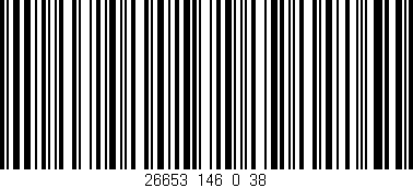 Código de barras (EAN, GTIN, SKU, ISBN): '26653_146_0_38'