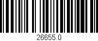 Código de barras (EAN, GTIN, SKU, ISBN): '26655.0'