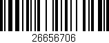 Código de barras (EAN, GTIN, SKU, ISBN): '26656706'