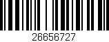 Código de barras (EAN, GTIN, SKU, ISBN): '26656727'