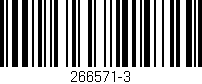 Código de barras (EAN, GTIN, SKU, ISBN): '266571-3'