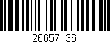 Código de barras (EAN, GTIN, SKU, ISBN): '26657136'