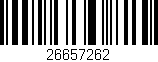 Código de barras (EAN, GTIN, SKU, ISBN): '26657262'