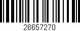 Código de barras (EAN, GTIN, SKU, ISBN): '26657270'