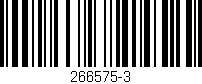 Código de barras (EAN, GTIN, SKU, ISBN): '266575-3'