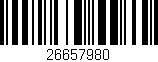 Código de barras (EAN, GTIN, SKU, ISBN): '26657980'