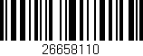 Código de barras (EAN, GTIN, SKU, ISBN): '26658110'