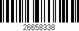 Código de barras (EAN, GTIN, SKU, ISBN): '26658338'
