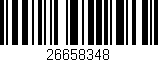 Código de barras (EAN, GTIN, SKU, ISBN): '26658348'