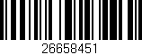 Código de barras (EAN, GTIN, SKU, ISBN): '26658451'