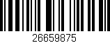 Código de barras (EAN, GTIN, SKU, ISBN): '26659875'