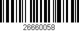 Código de barras (EAN, GTIN, SKU, ISBN): '26660058'